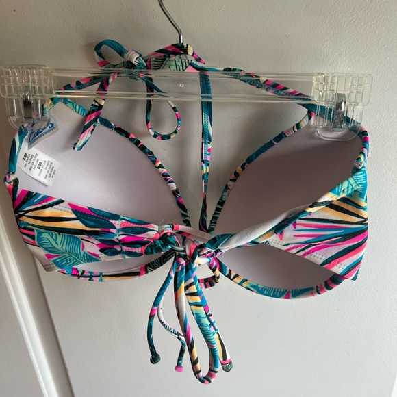 California Waves 2 piece bathing suit D/DD top,cups,underwire XL bottom colorful - Picture 9 of 13